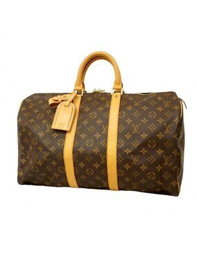 Louis Vuitton Boston Bag Monogram Keepall 45 Brown
